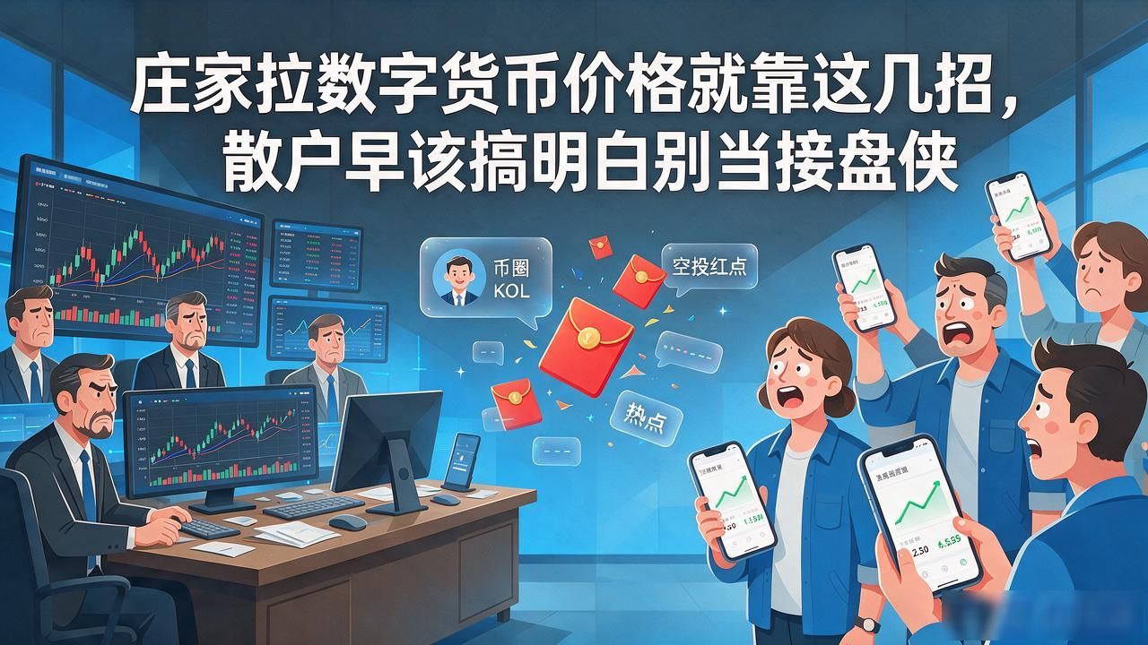 庄家拉数字货币价格就靠这几招，散户早该搞明白别当接盘侠