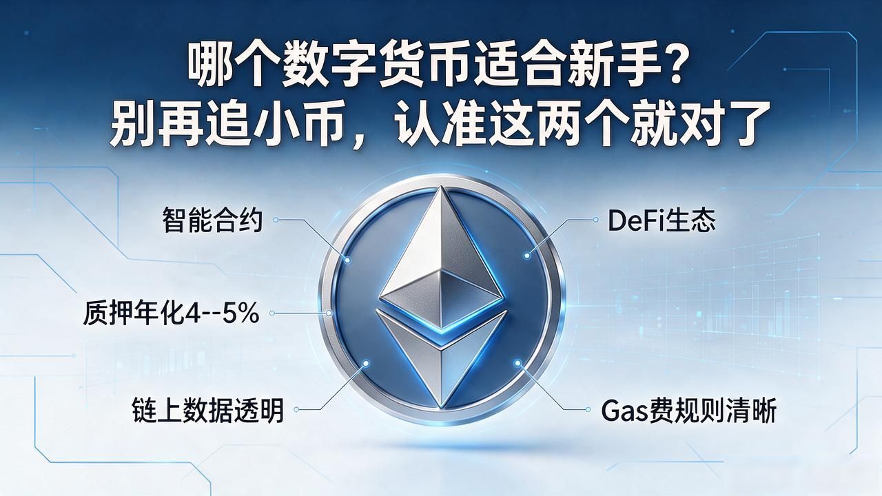 哪个数字货币适合新手？别再追小币，认准这两个就对了