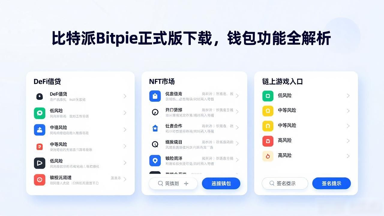 比特派Bitpie正式版下载的多功能整合分析_多链钱包比特派_资产存储交易兑换DApp浏览