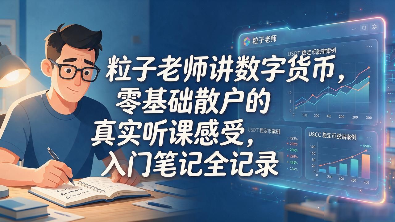 粒子老师讲数字货币，零基础散户的真实听课感受，入门笔记全记录