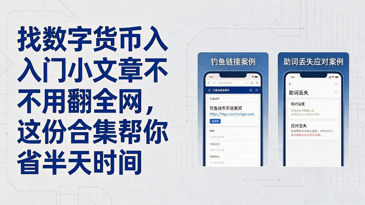 找数字货币入门小文章不用翻全网，这份合集帮你省半天时间