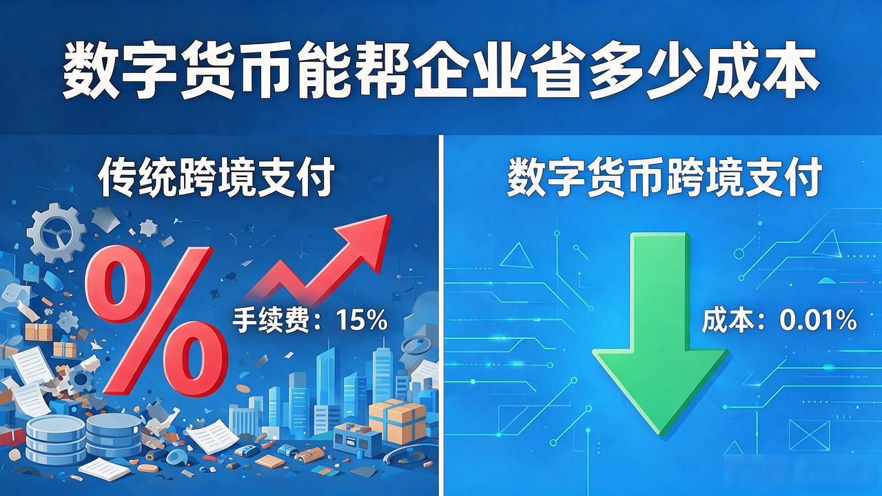 数字货币能帮企业省多少成本