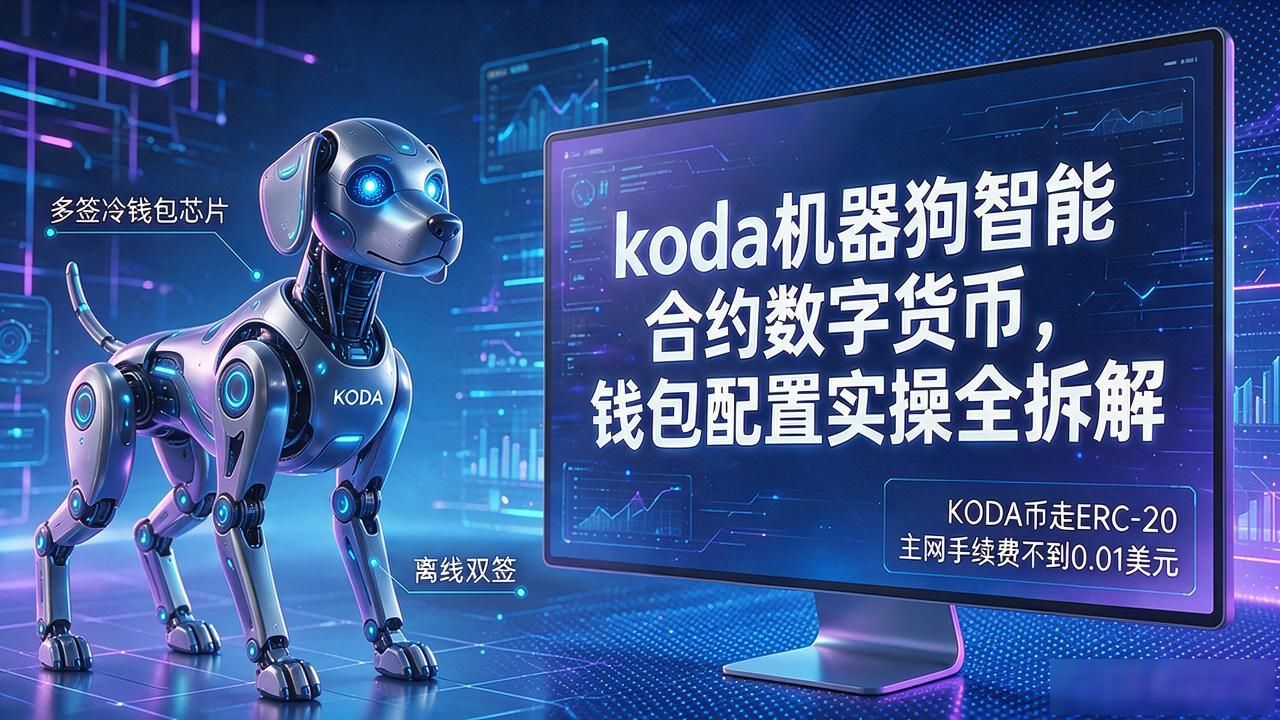 koda机器狗智能合约数字货币，钱包配置实操全拆解
