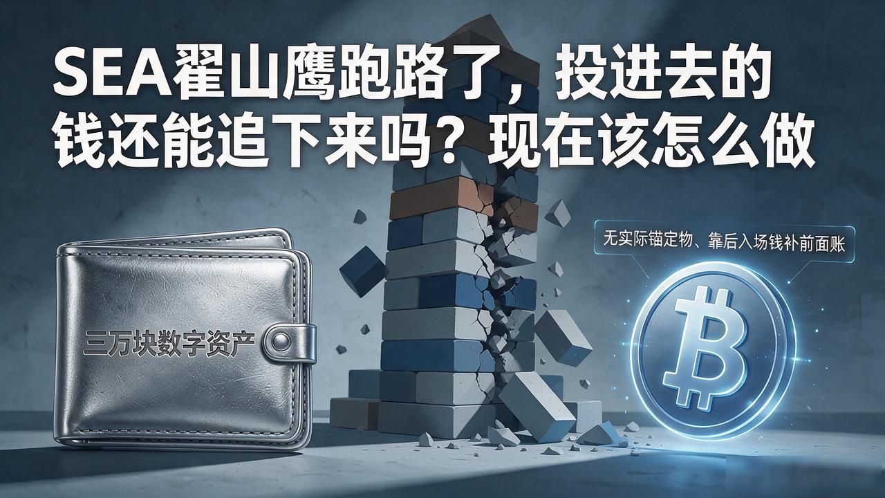 SEA翟山鹰跑路了，投进去的钱还能追回来吗？现在该怎么做