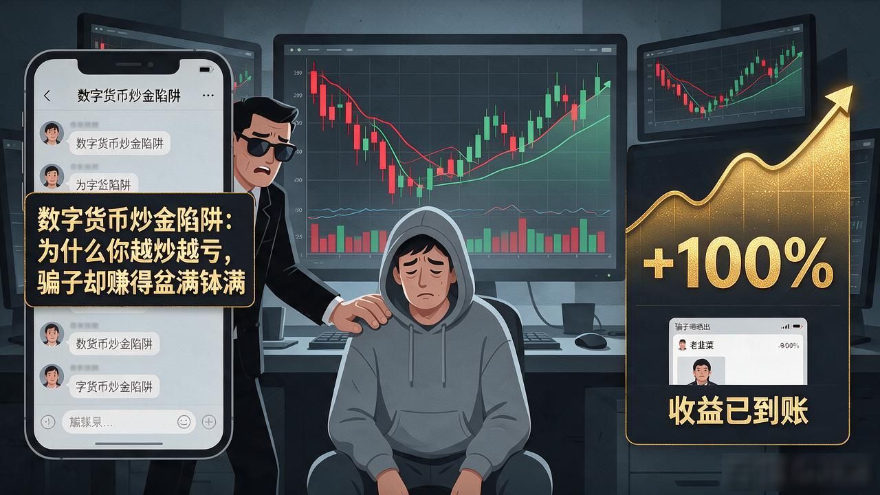 数字货币炒金陷阱：为什么你越炒越亏，骗子却赚得盆满钵满