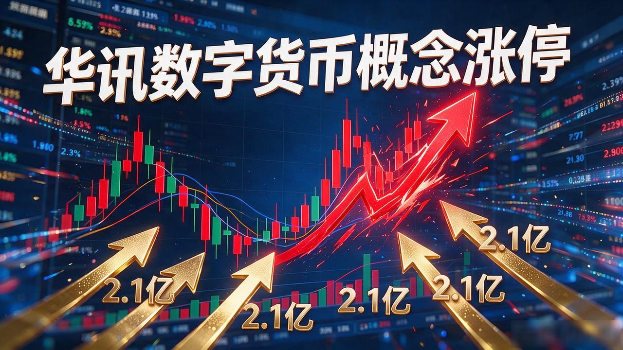 华讯数字货币概念涨停，游资两亿扫货，散户到底该不该跟