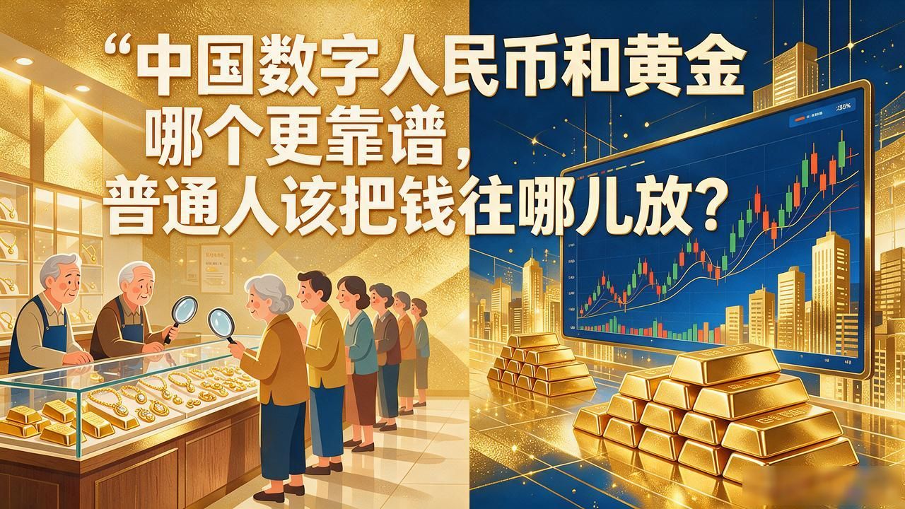 中国数字人民币和黄金哪个更靠谱，普通人该把钱往哪儿放