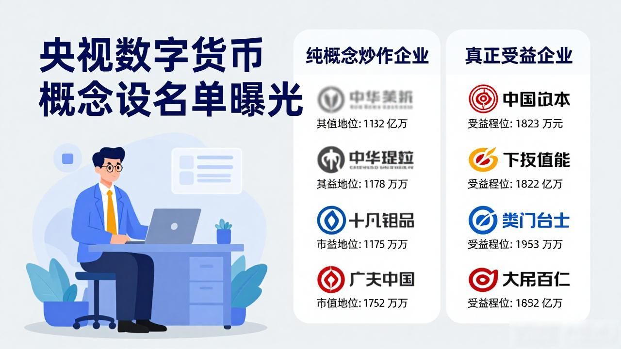 央视数字货币概念股名单曝光，一文读懂投资机会
