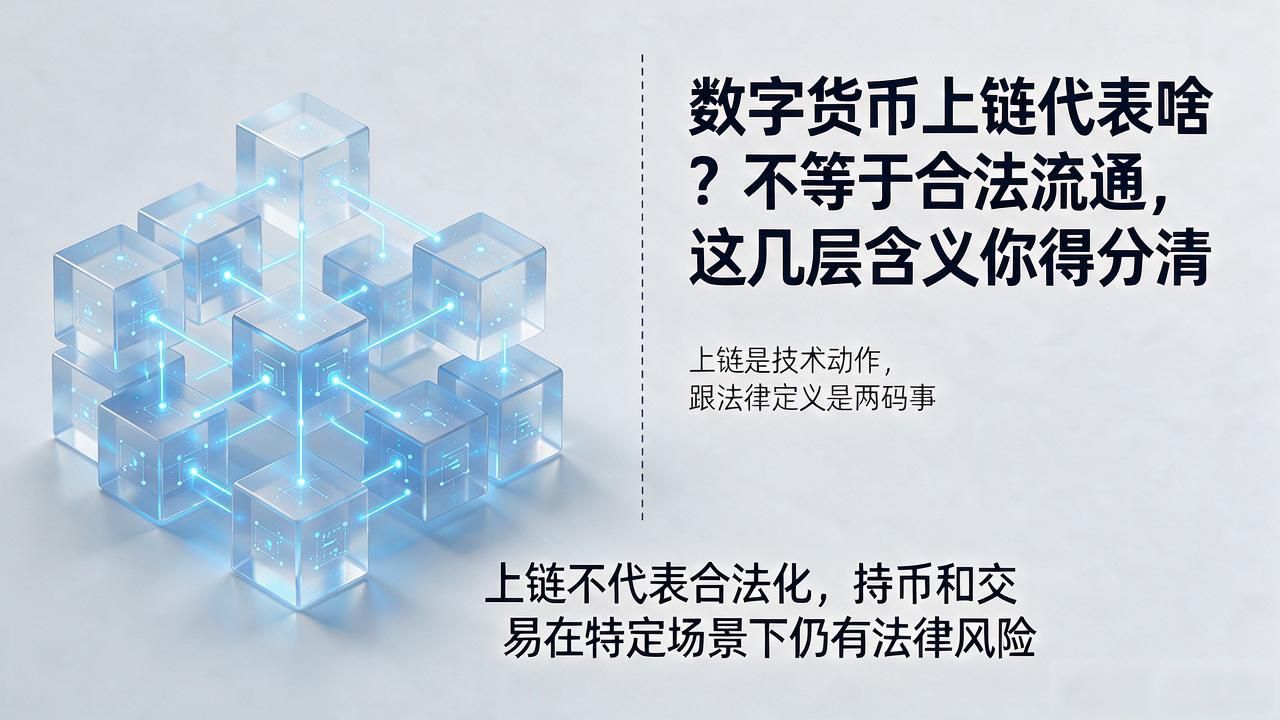 数字货币上链代表啥？不等于合法流通，这几层含义你得分清