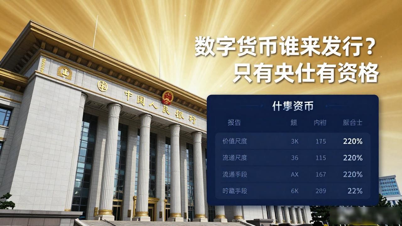 数字货币谁来发行？只有央行有资格