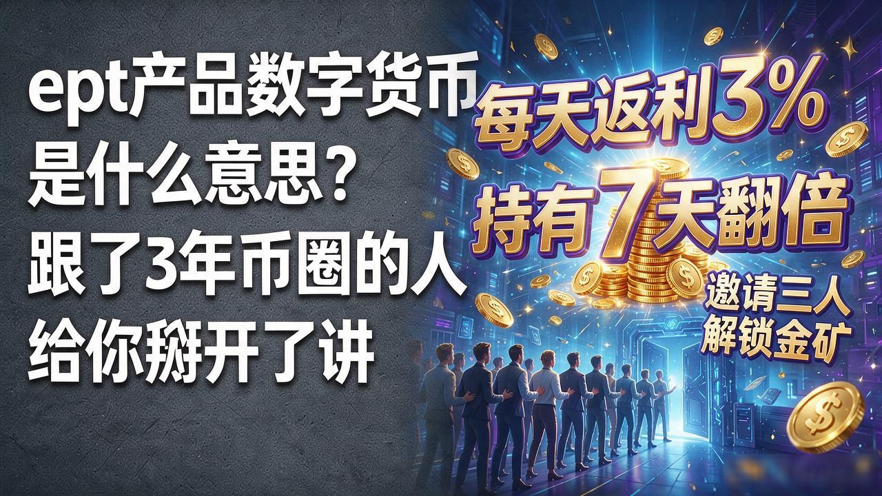 ept产品数字货币是什么意思？跟了3年币圈的人给你掰开了讲