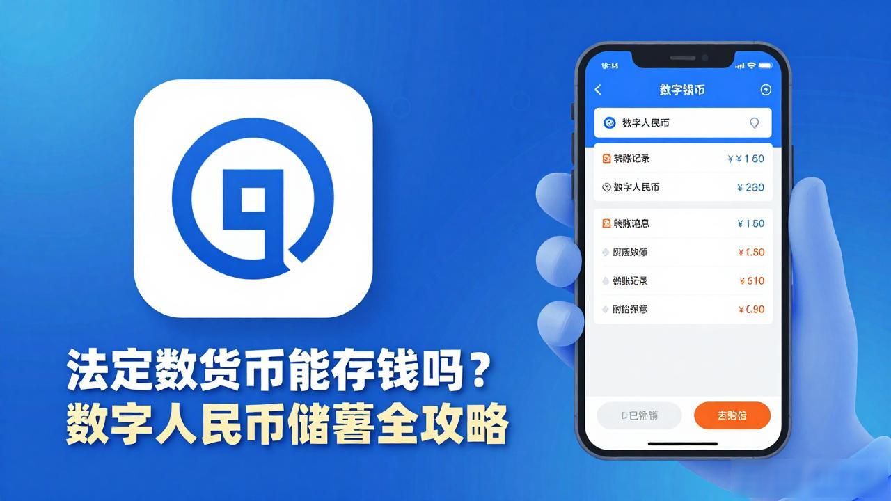 法定数字货币能存钱吗？数字人民币储蓄全攻略
