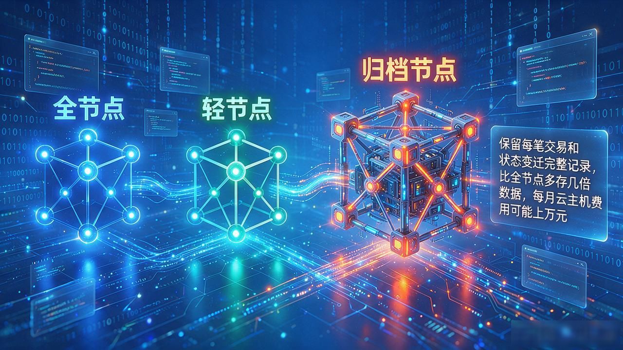 数字货币节点对比：全节点、轻节点、归档节点到底怎么选