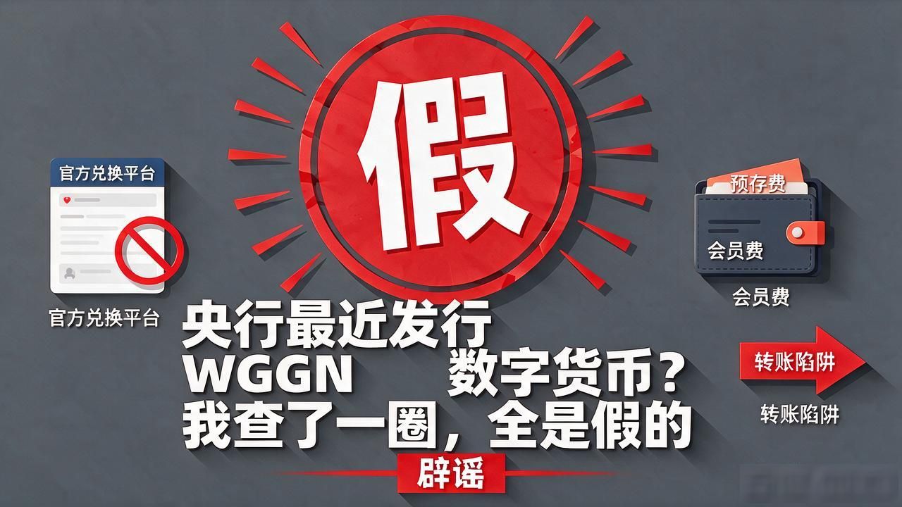 央行最近发行WGGN数字货币？我查了一圈，全是假的