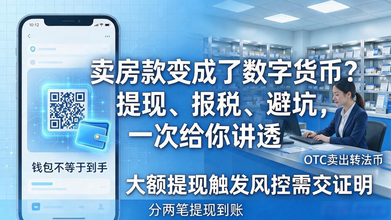 卖房款变成了数字货币？提现、报税、避坑，一次给你讲透