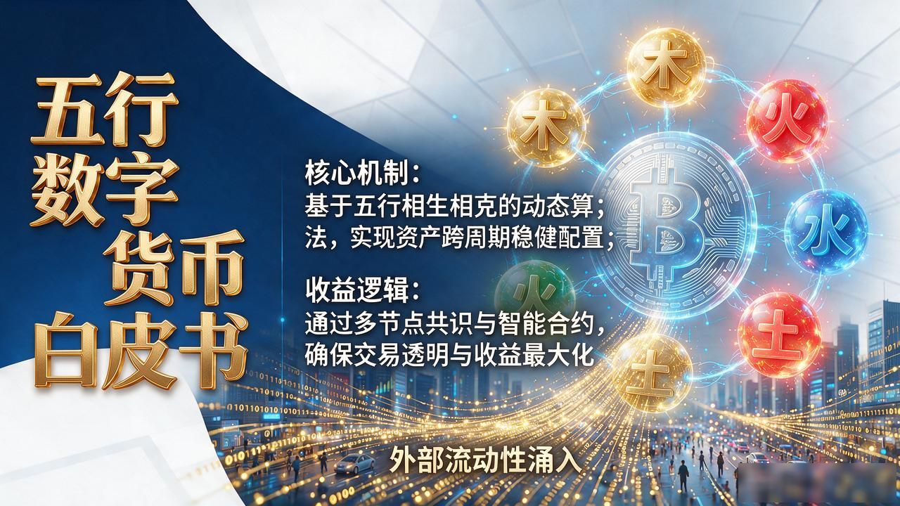 五行数字货币白皮书写了啥？核心机制和收益逻辑一次讲透