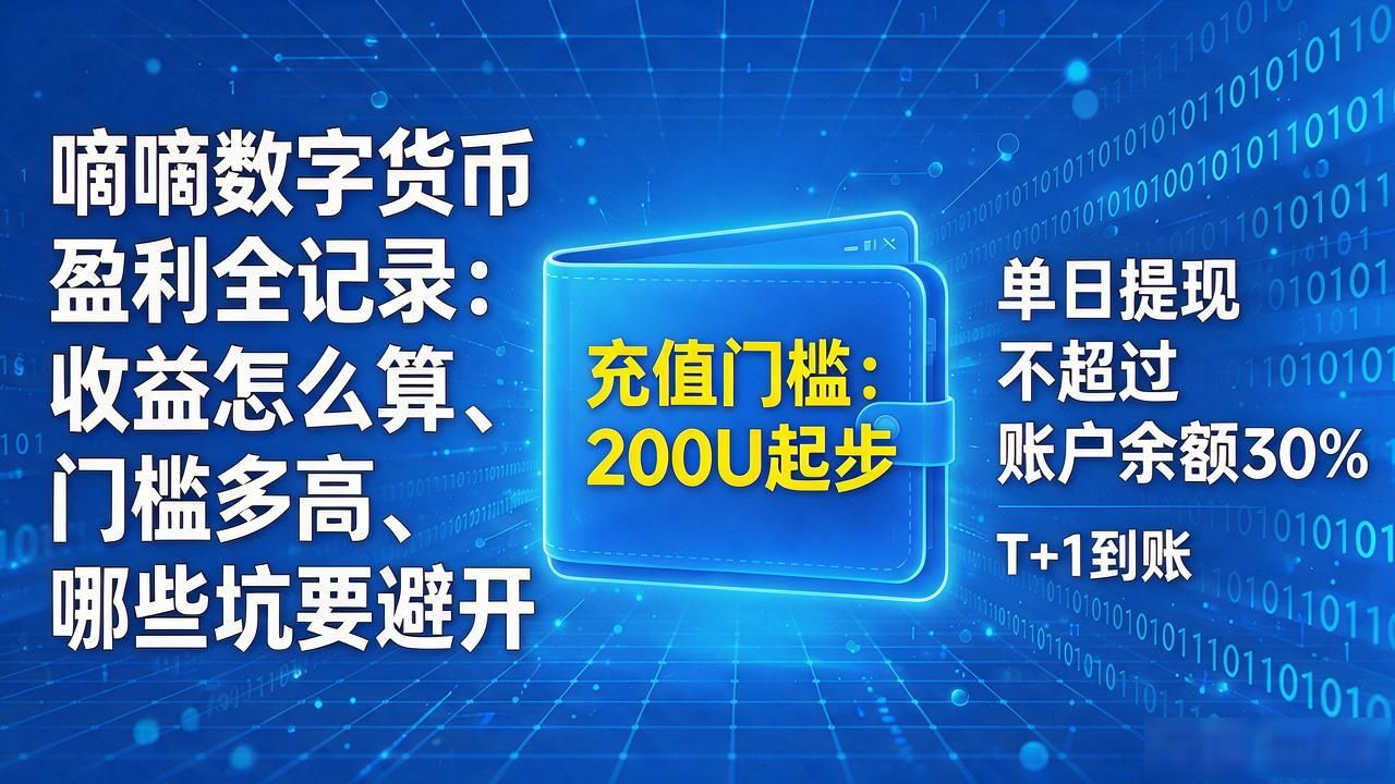 嘀嘀数字货币盈利全记录：收益怎么算、门槛多高、哪些坑要避开