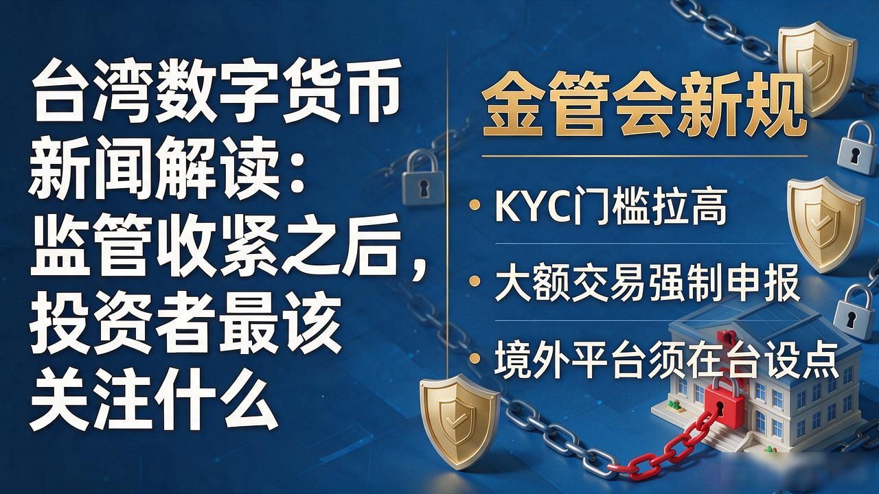 台湾数字货币新闻解读：监管收紧之后，投资者最该关注什么