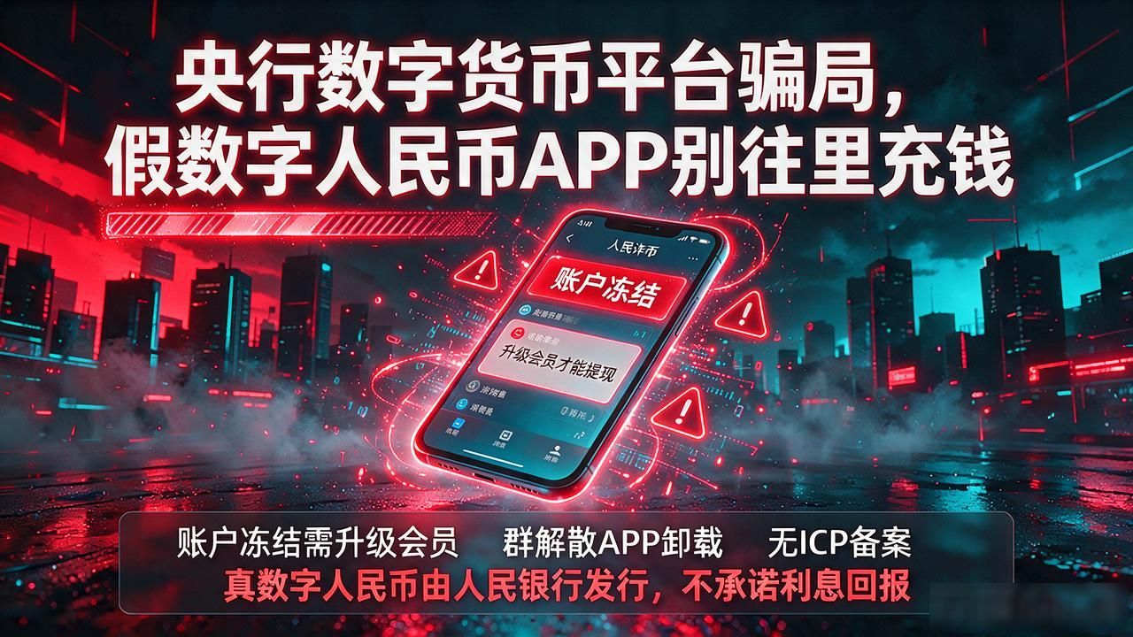 伪造数字人民币APP_央行数字货币诈骗_央行数字货币平台骗局
