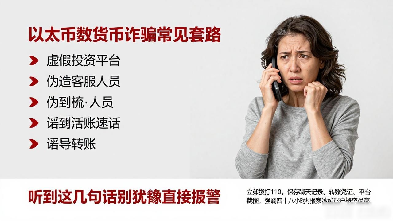 以太坊数字货币诈骗常见套路，听到这几句话别犹豫直接报警