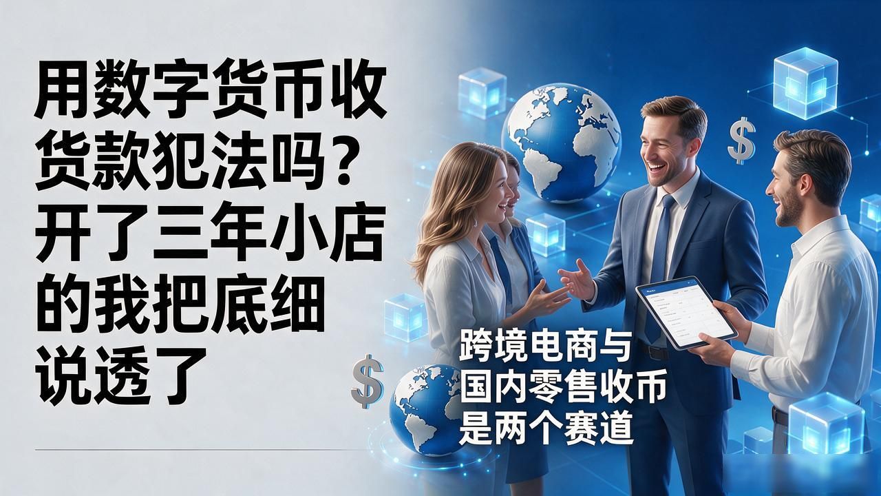 用数字货币收货款犯法吗？开了三年小店的我把底细说透了