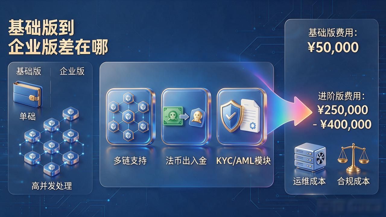 数字货币钱包系统开发费用全拆解，基础版到企业版差在哪
