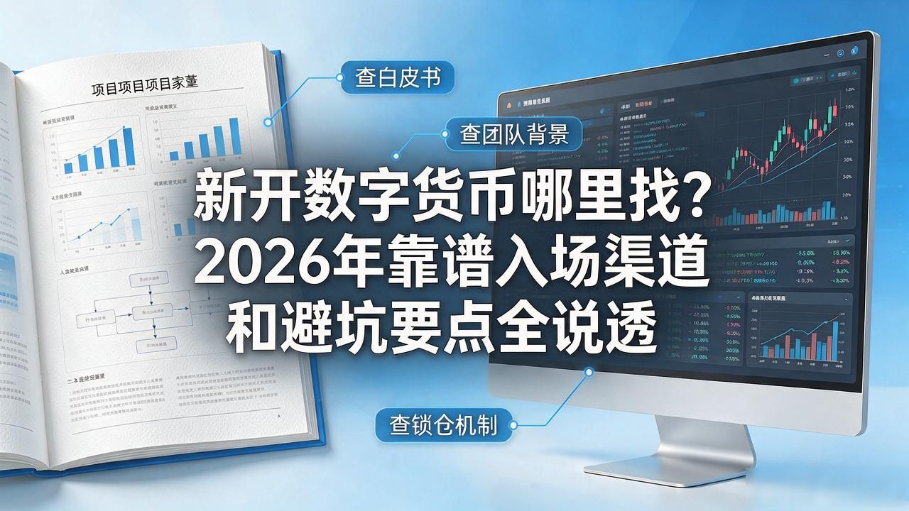 新开数字货币哪里找？2026年靠谱入场渠道和避坑要点全说透