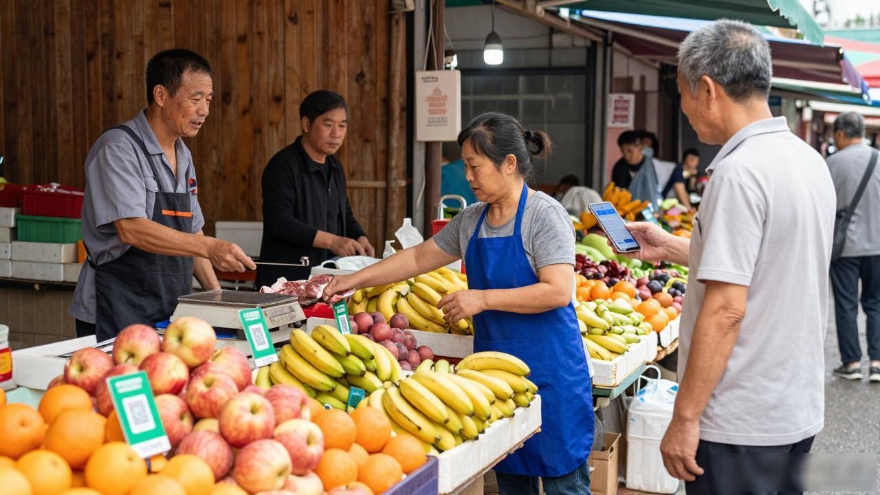 数字货币落地没有啊？我跑了银行、菜市场、APP，全试了一遍