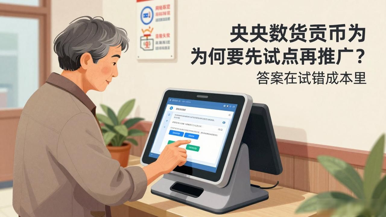 央行数字货币为何要先试点再推广？答案在试错成本里