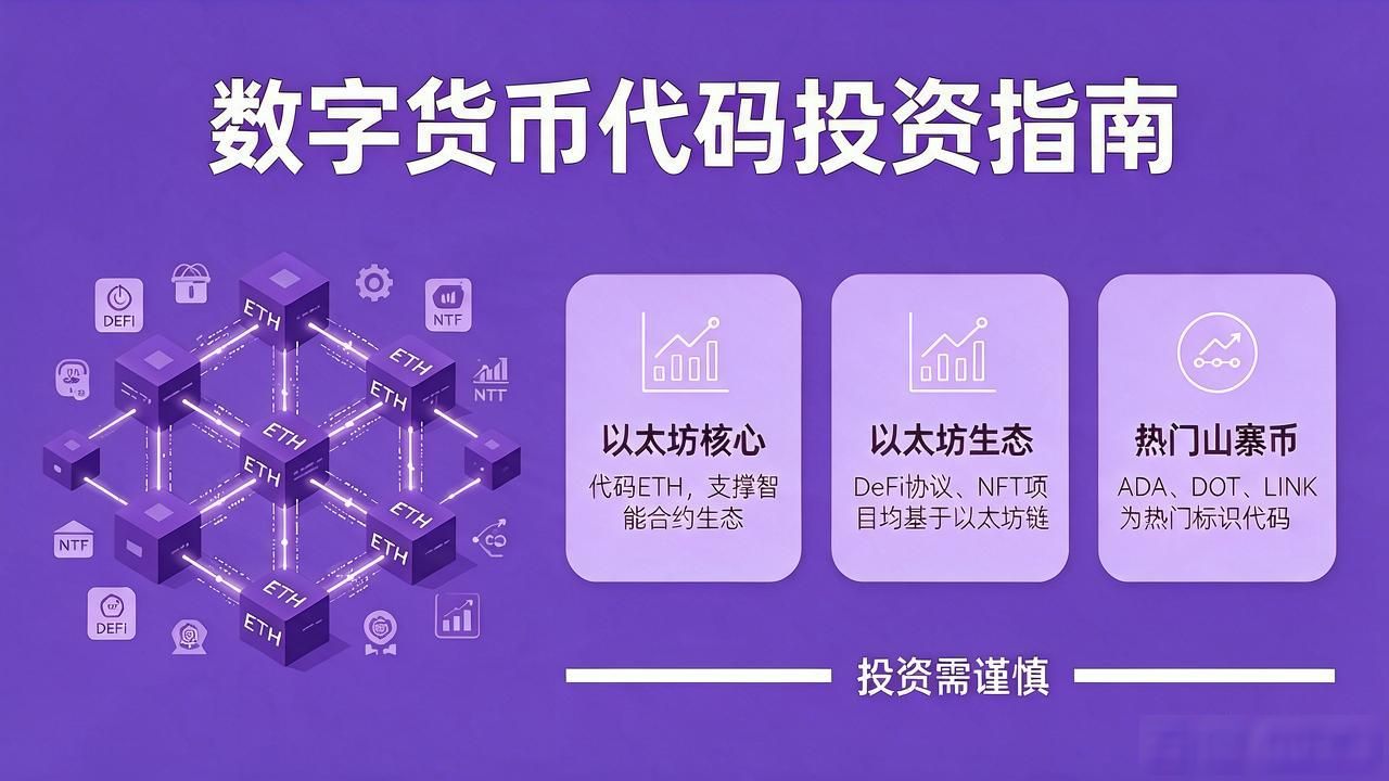 数字货币简称大全：看懂币圈代码投资不迷路