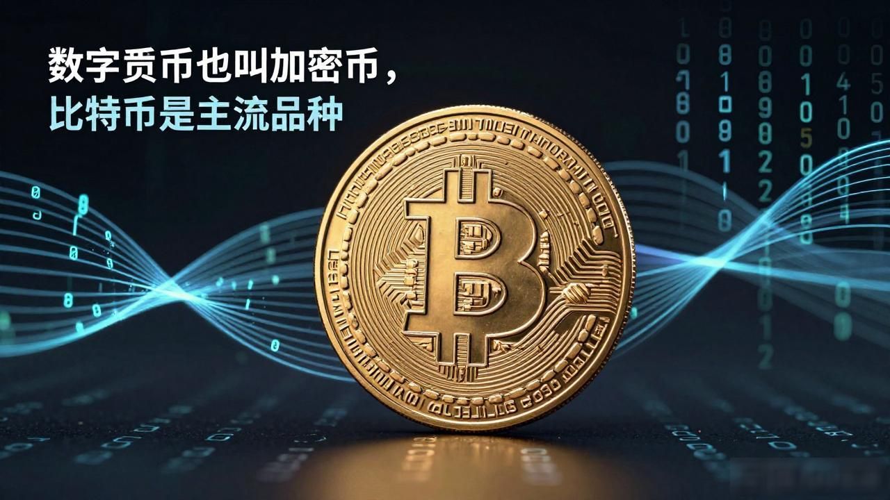 数字货币也叫加密货币，比特币是主流品种